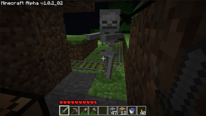 Alpha Skeleton in Minecraft