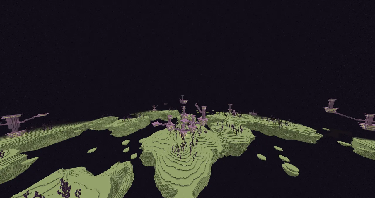 5 end cities next to each other in Minecraft