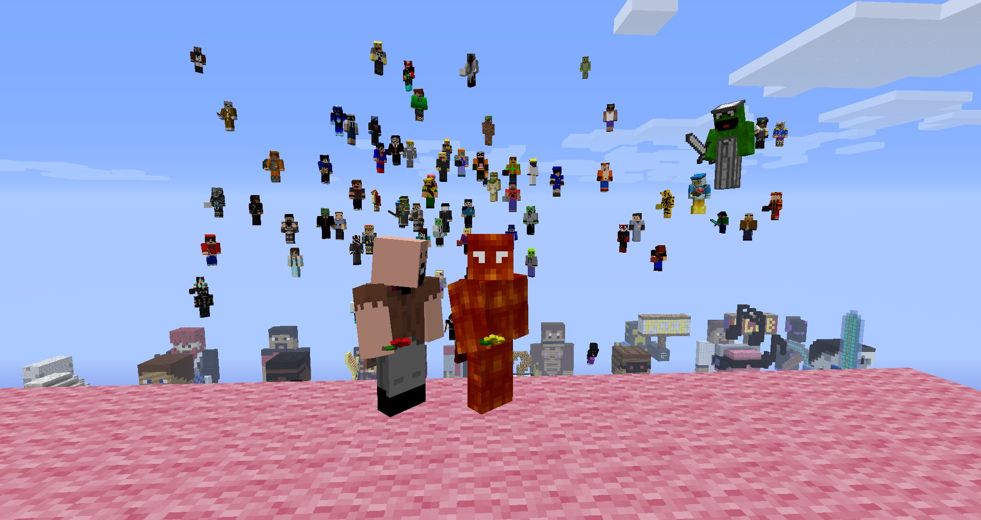 Ez and Notch in Minecraft