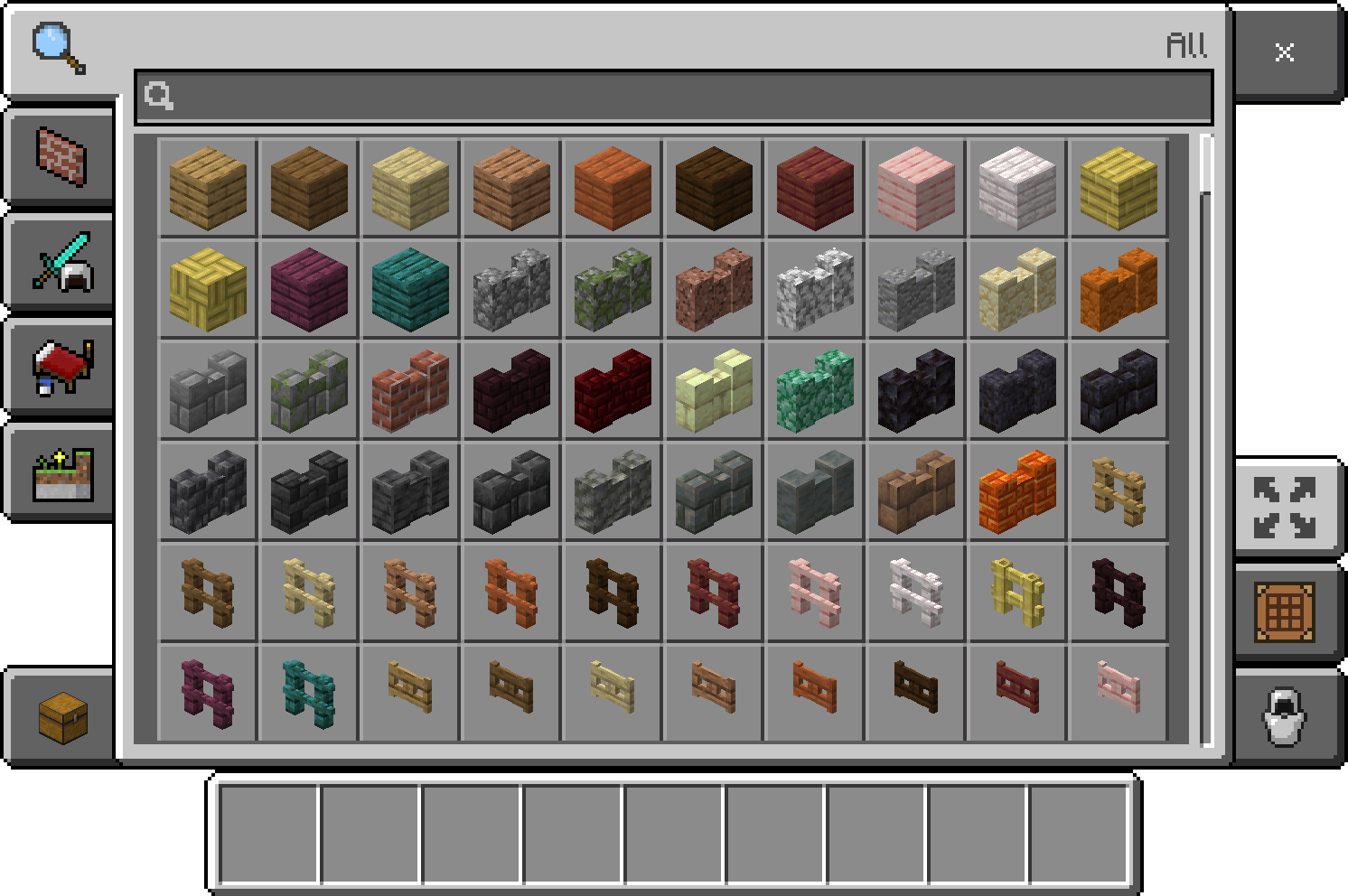 BECreativeInventory (Pocket) in Minecraft