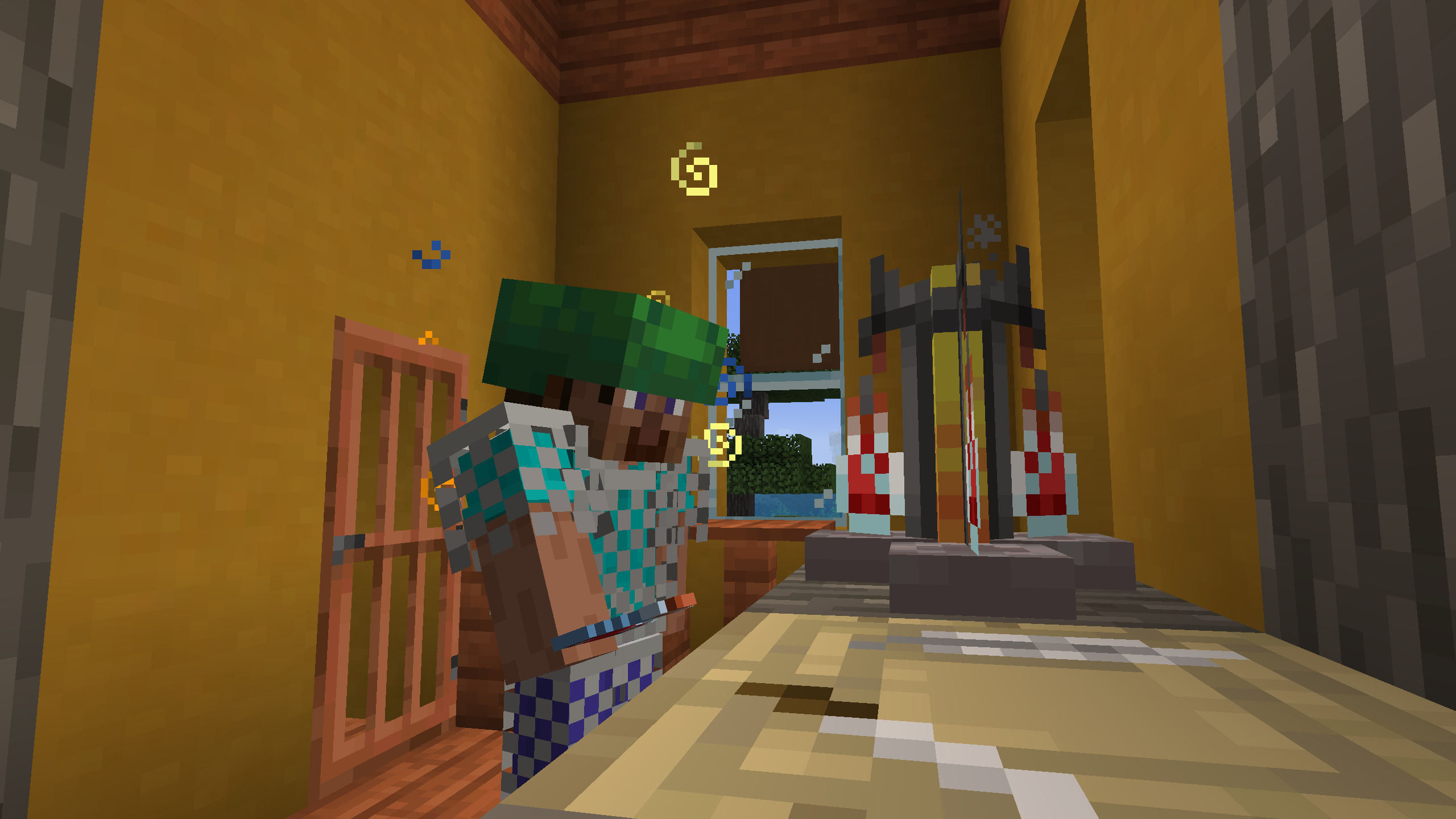 Steve brews potions in Minecraft