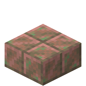 Exposed Cut Copper Slab JE1 in Minecraft