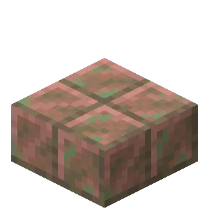 Minecraft player holding copper tools beside oxidized copper blocks and lanterns
