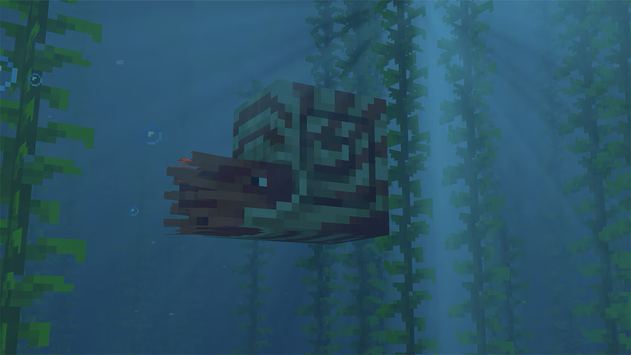 Mounts of Mayhem nautilus in Minecraft