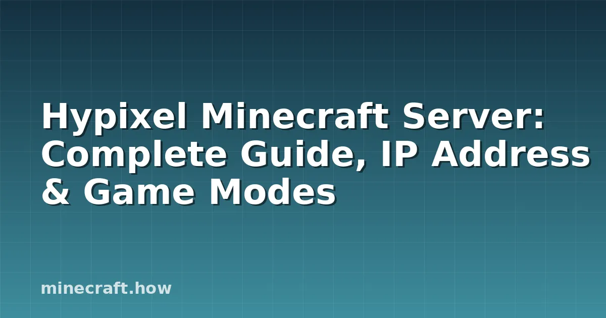 Hypixel Minecraft server gameplay showing SkyWars floating islands and BedWars team combat