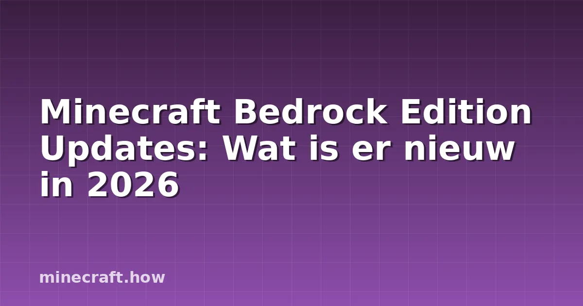 Minecraft Bedrock Edition gameplay die verschillende functies toont op meerdere platformen