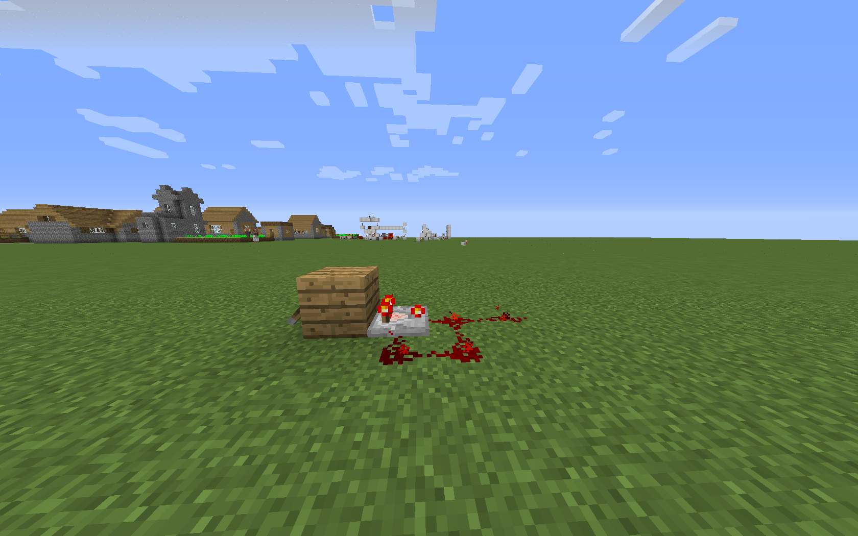 Redstone Comparator Clock in Minecraft