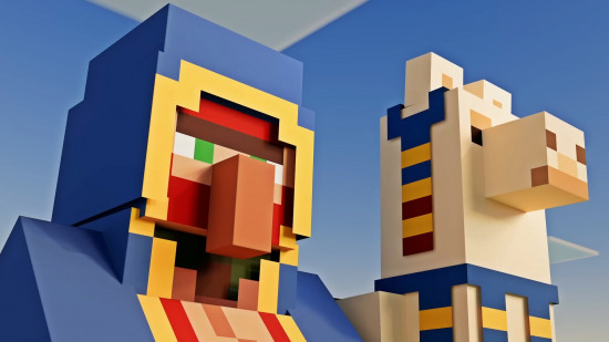 Minecraft gameplay showing baby mobs update with PS5 console performance improvements