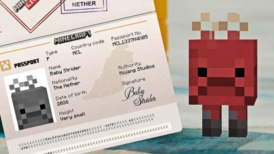 Minecraft gameplay showing baby mobs update with PS5 console performance improvements