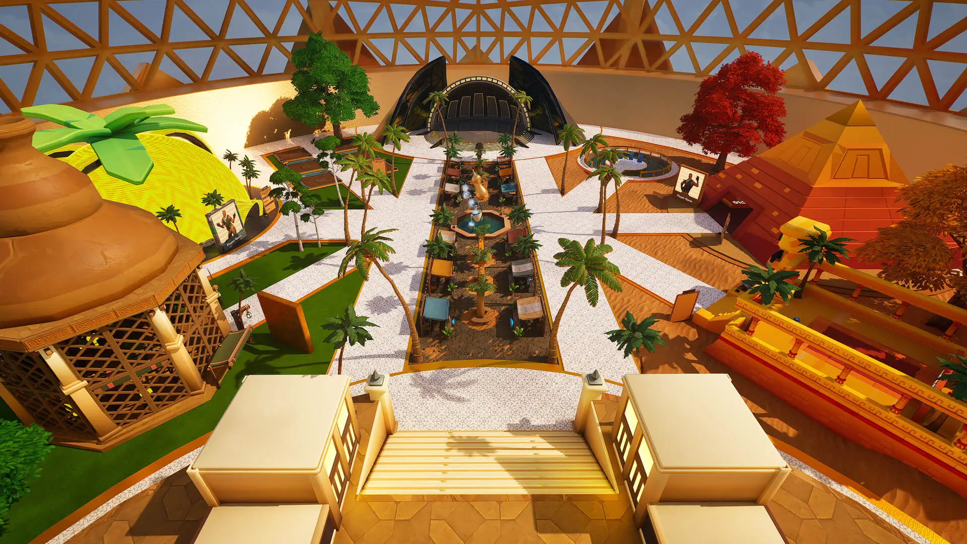 Minecraft Chaos Cubed sulfur caves biome with glowing yellow sulfur cubes and a bubbling geyser