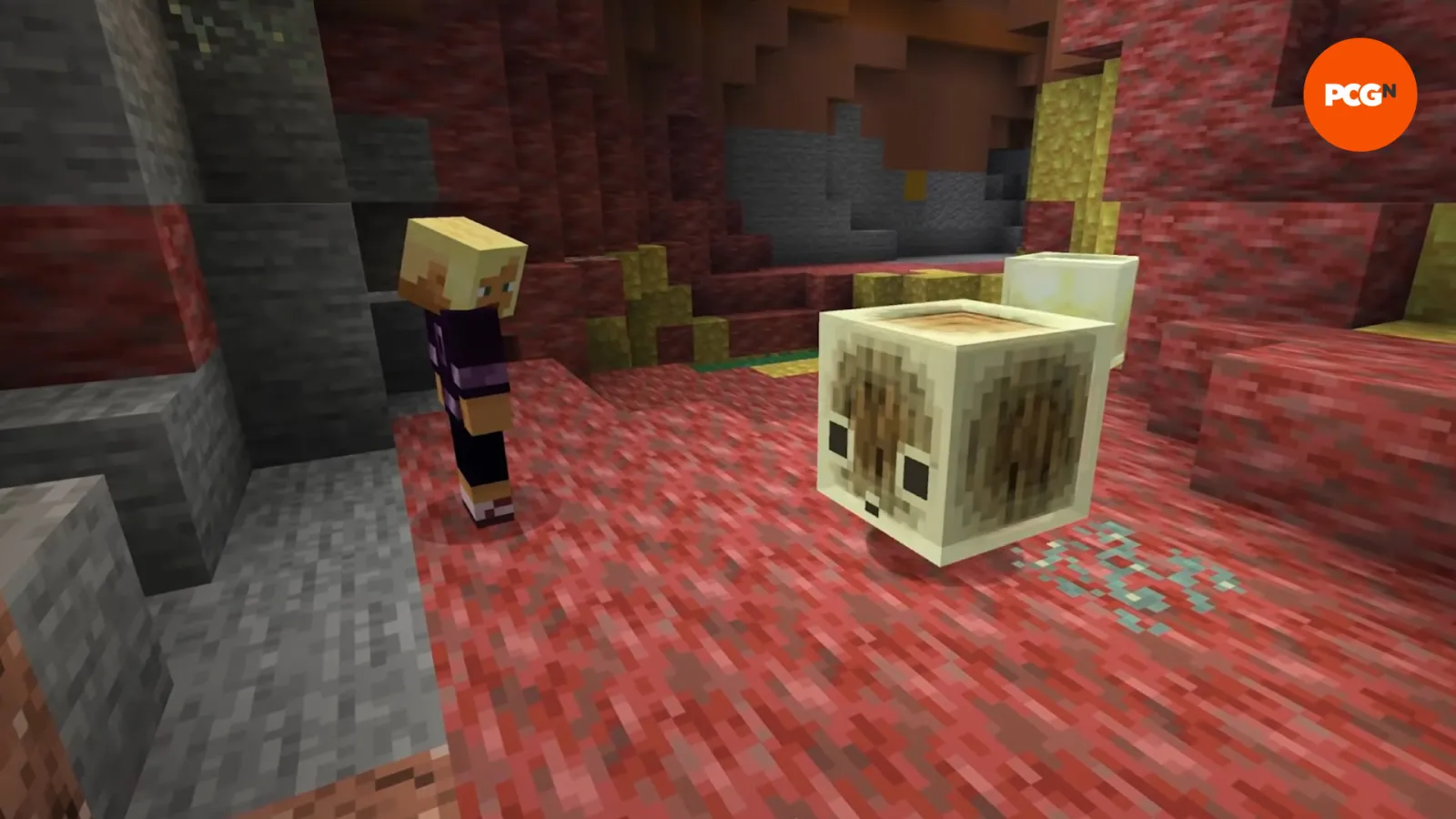 Contrapção redstone complexa com repetidores, pistões e circuitos de pó no Minecraft