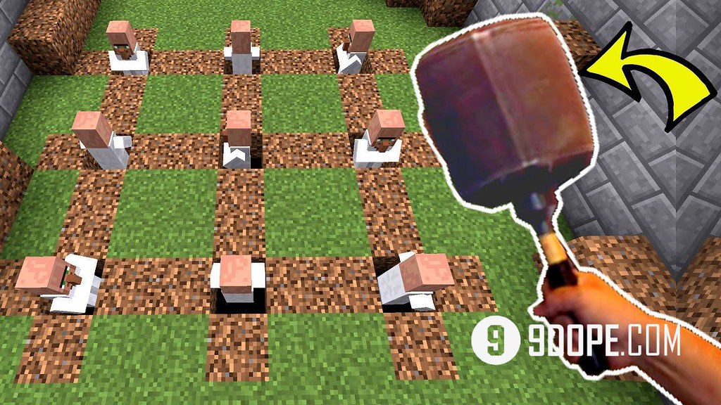 Minecraft: WHACK A VILLAGER!!! - Asleep 2 - Custom Map [2]