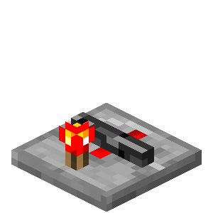 Powered Locked Redstone Repeater Delay 2 (S) JE1 in Minecraft