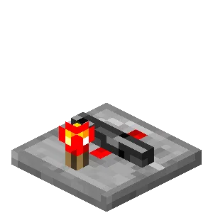Powered Locked Redstone Repeater Delay 2 (S) JE1 in Minecraft