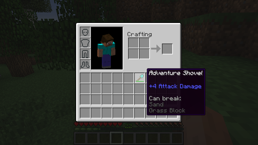Adventure Shovel in Minecraft