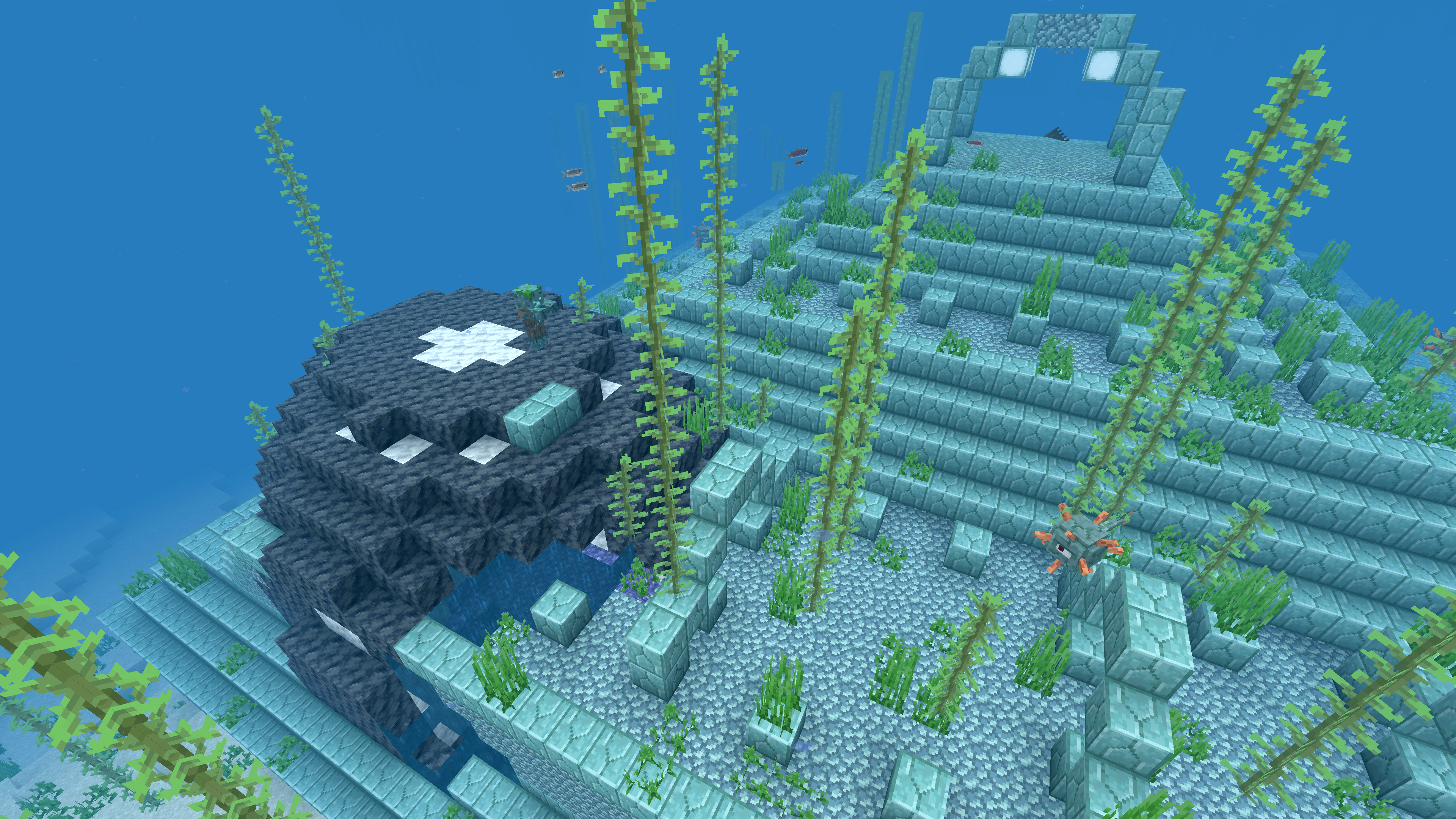 Geode monument in Minecraft