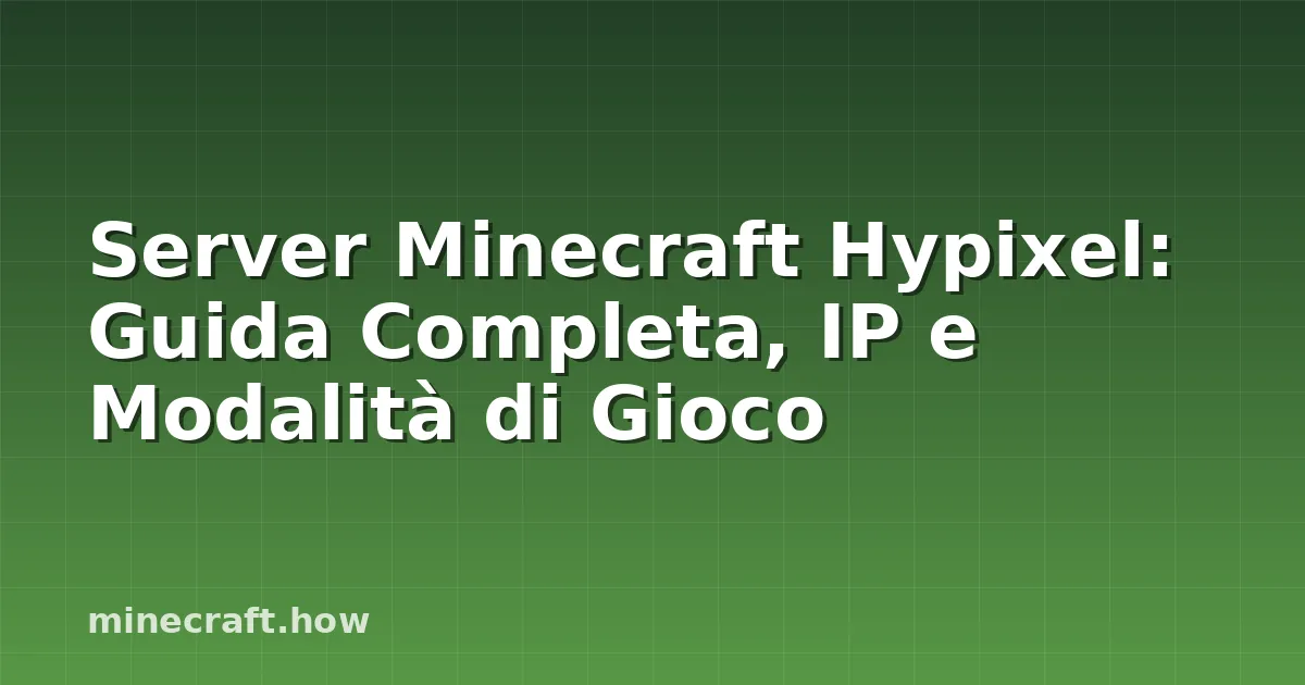 Gameplay del server Minecraft Hypixel con le isole fluttuanti di SkyWars e il combattimento a squadre di BedWars