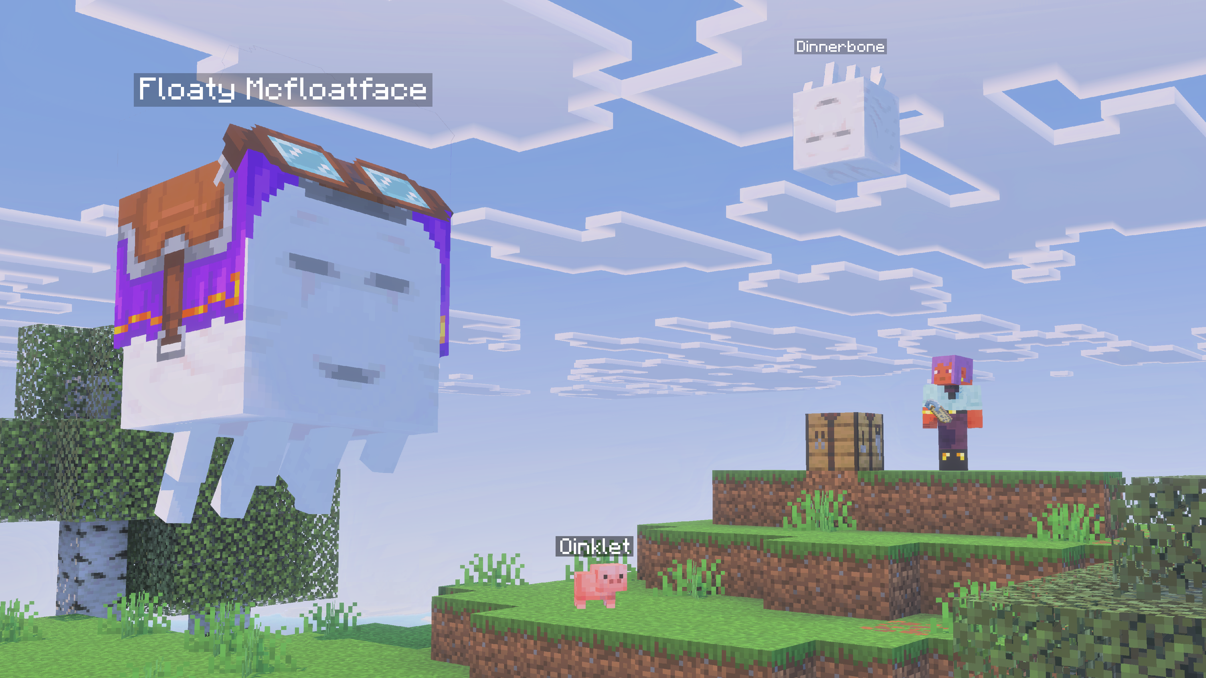 Efe renaming mobs in Minecraft