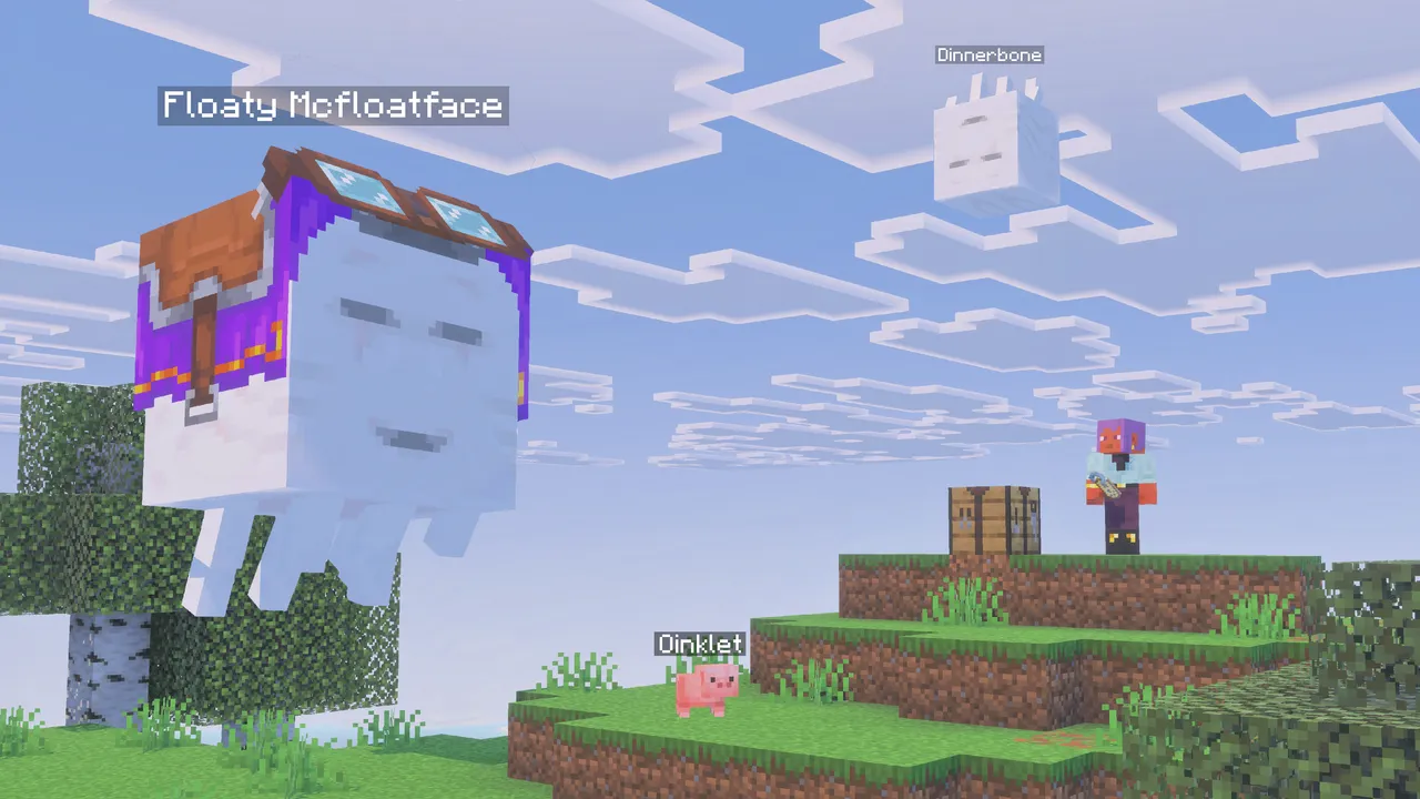 Efe renaming mobs in Minecraft