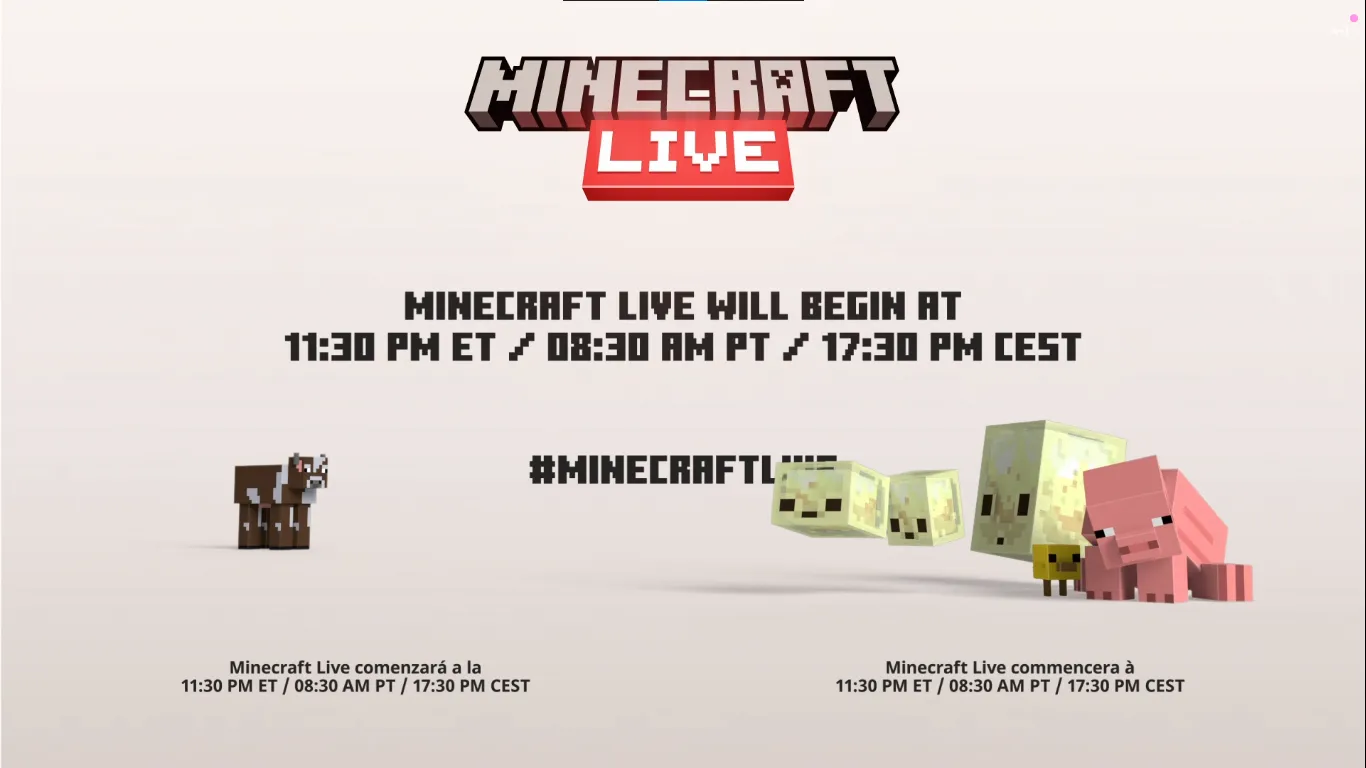 LiveTwitchCon 2 no Minecraft