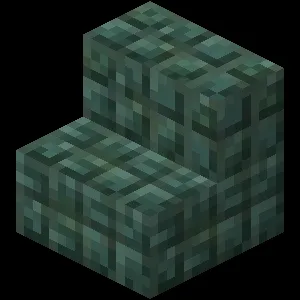 Dark Prismarine Stairs (N) JE1 in Minecraft