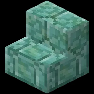 Prismarine Brick Stairs (N) JE1 in Minecraft