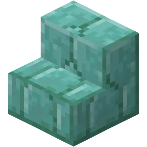 Prismarine Brick Stairs (N) JE2 in Minecraft