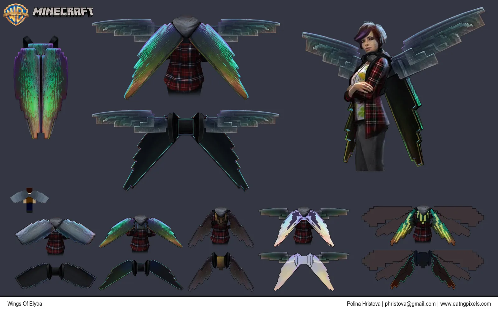 AMCM Elytra Concept Art in Minecraft