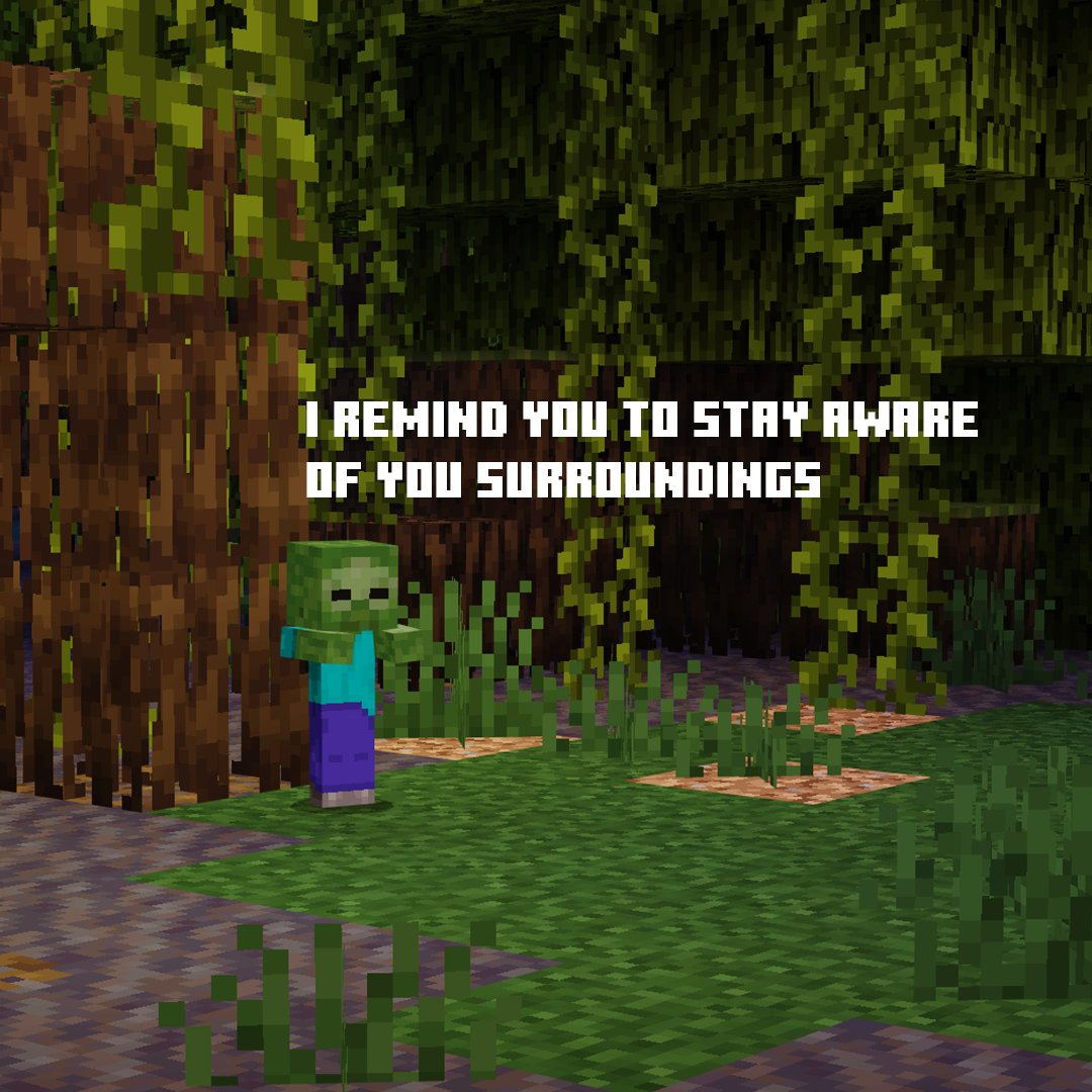 A baby zombie's kindness in Minecraft