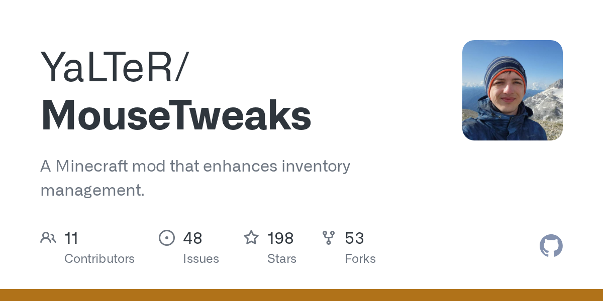 MouseTweaks: Better Inventory Management