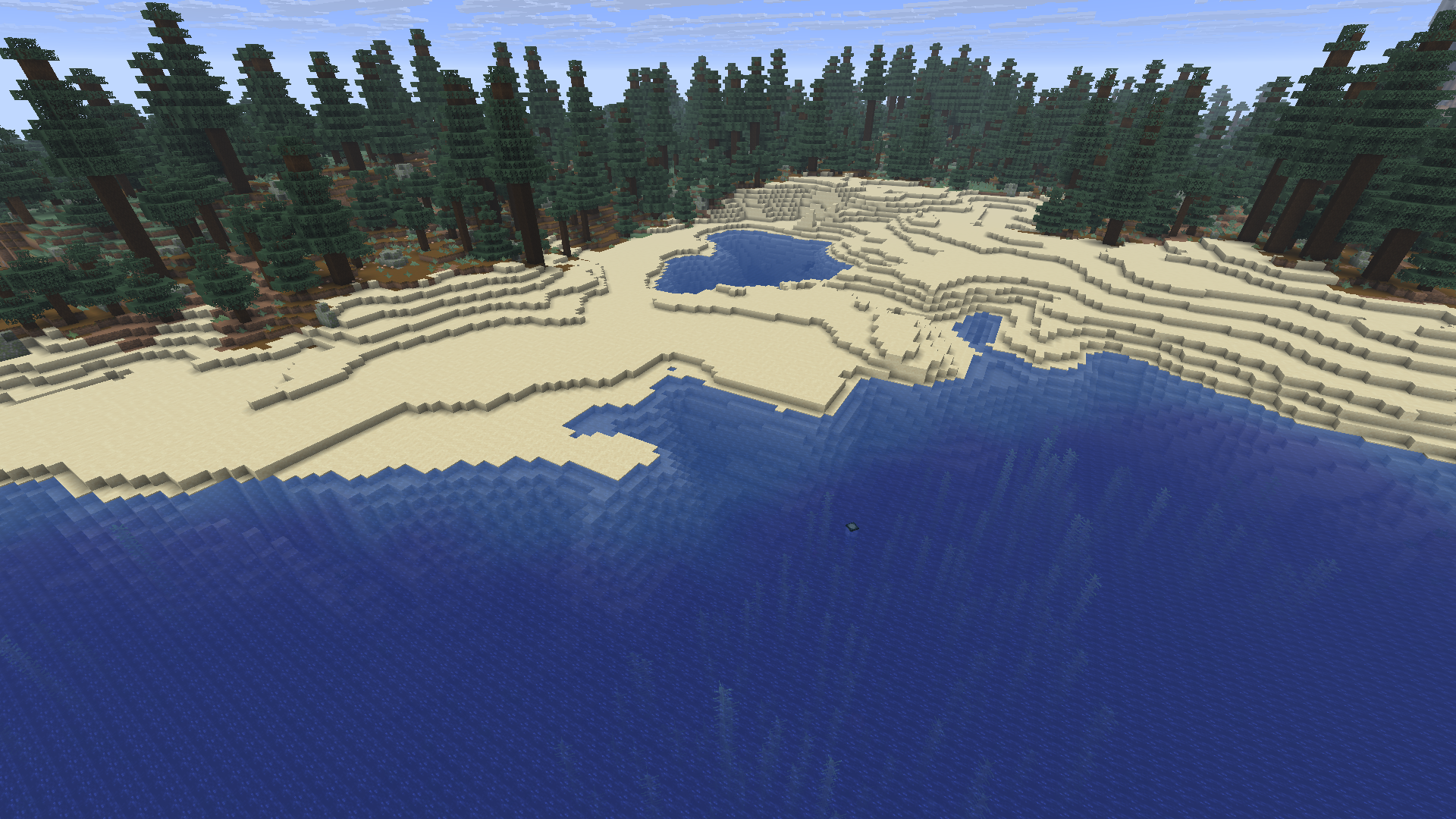 Beach in Minecraft