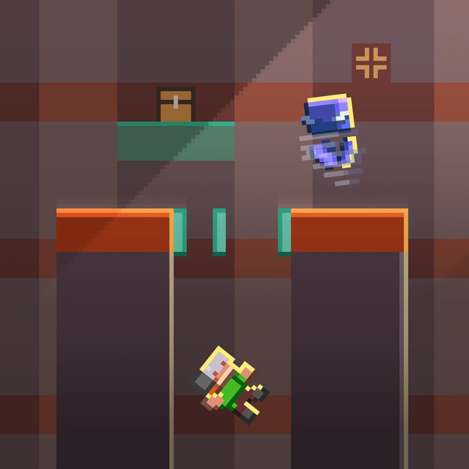 Alex falls in Minecraft
