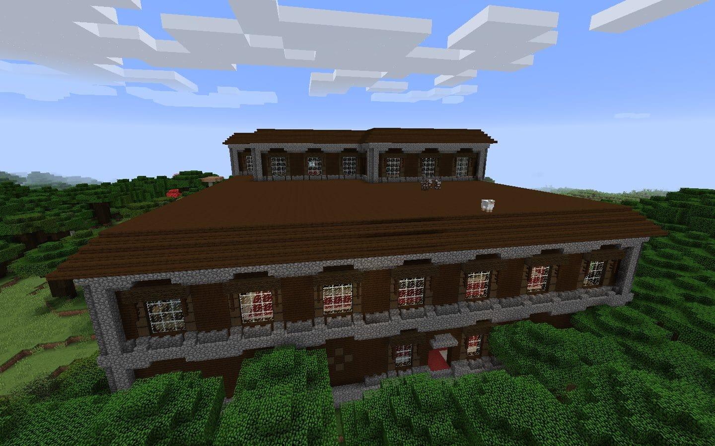 A Woodland Mansion in Minecraft