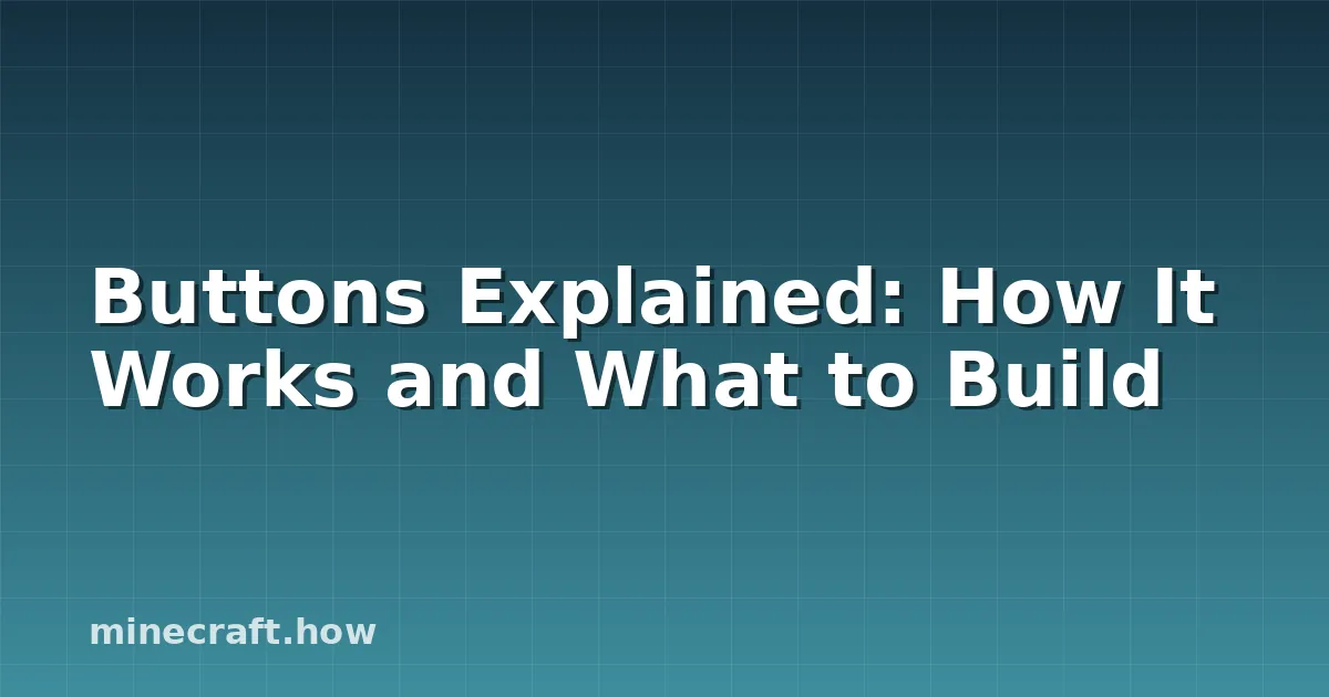 Buttons Explained: How It Works and What to Build