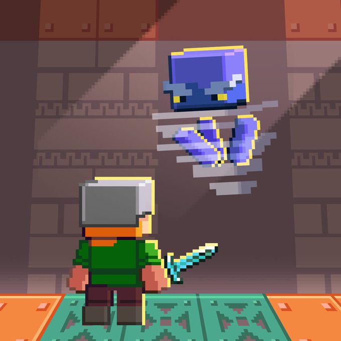 Alex faces the breeze in Minecraft