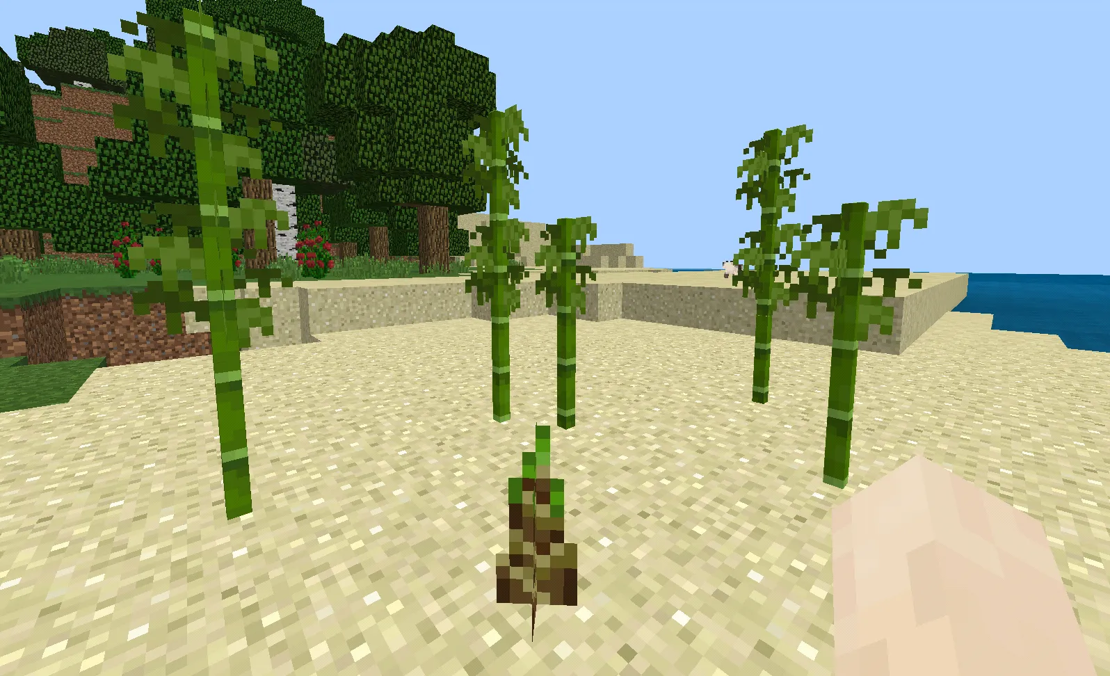 Growing bamboo BE in Minecraft