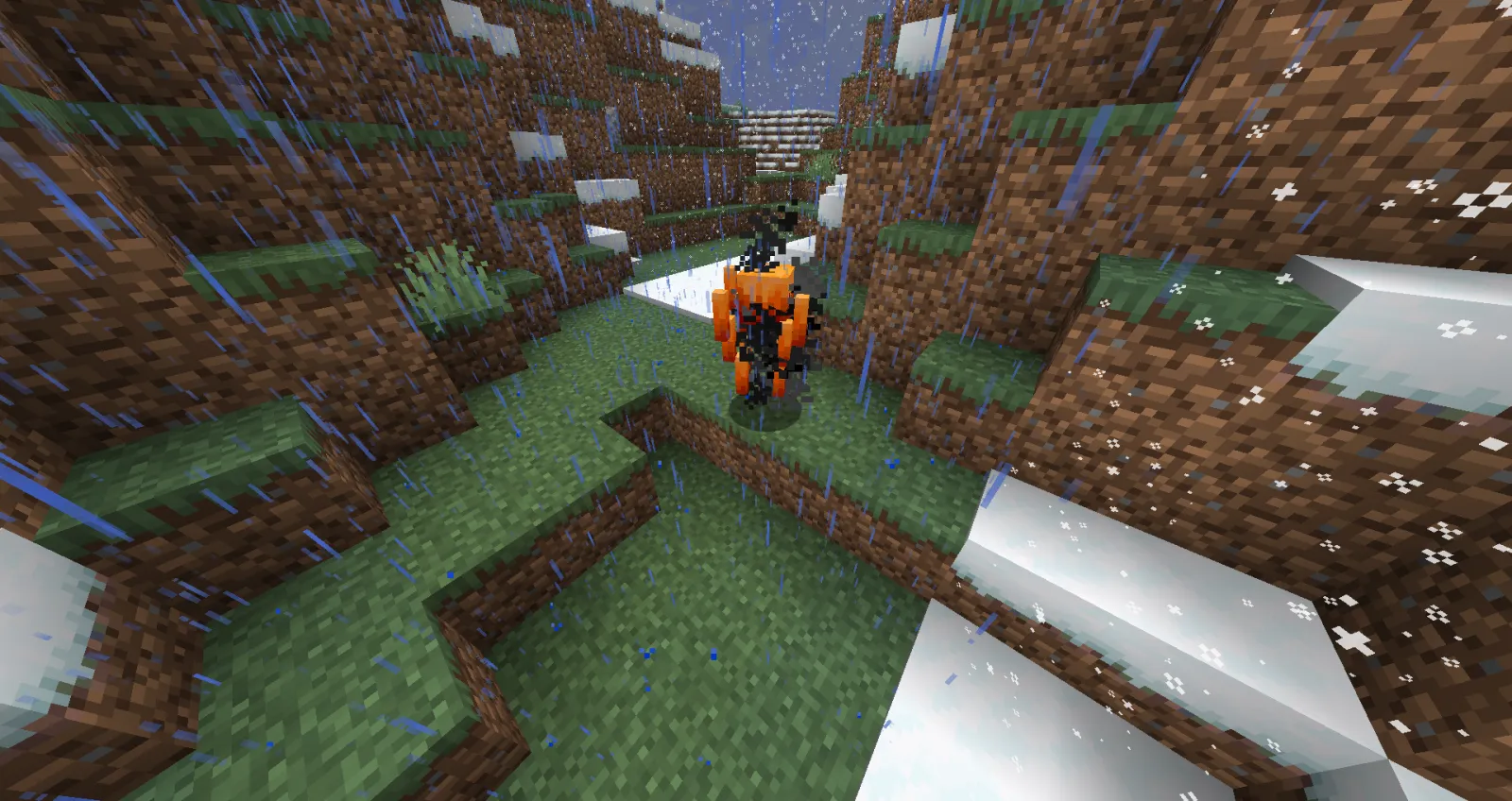 BlazeHarmedBySnowWeather in Minecraft