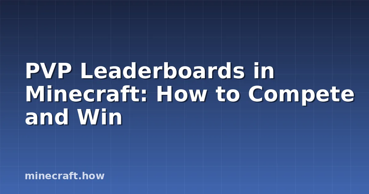 Minecraft PVP combat arena with leaderboard ranking display