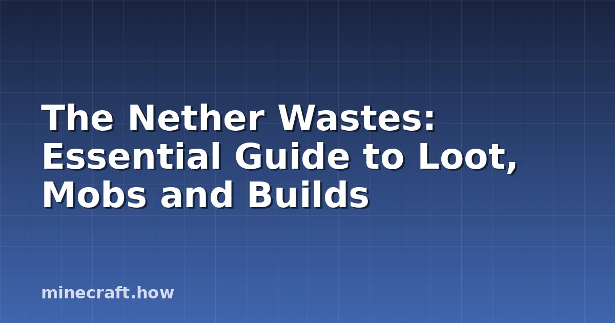 The Nether Wastes: Essential Guide to Loot, Mobs and Builds