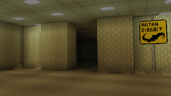 Player taking shelter in a stone box during their first Minecraft hardcore night with torches lit inside