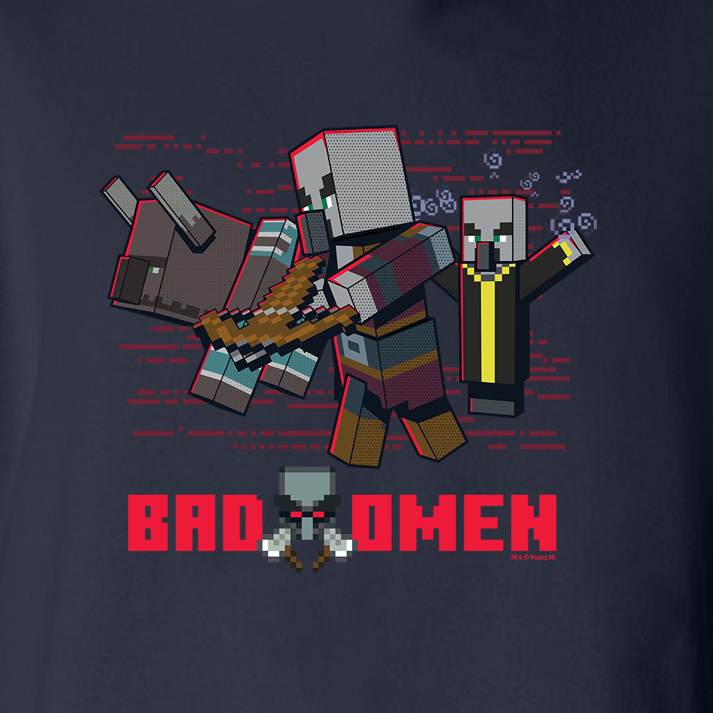 Bad Omen shirt in Minecraft