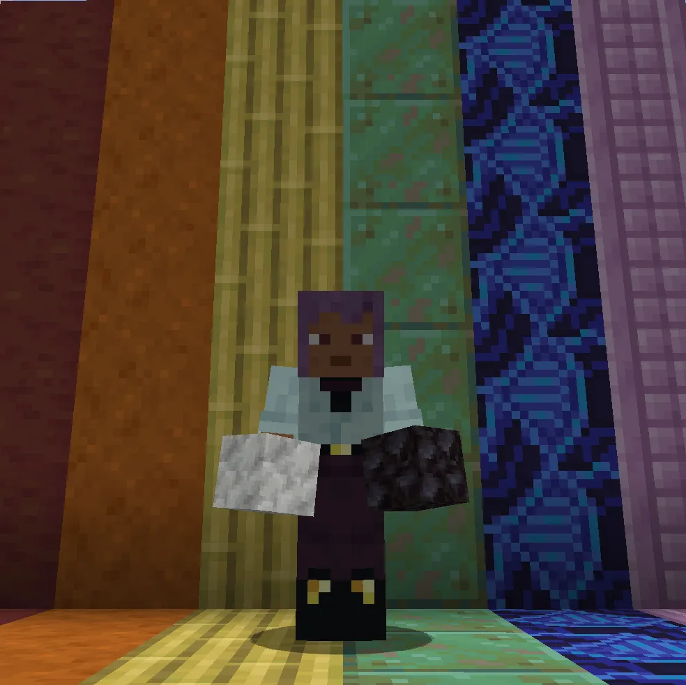 Building Blocks preview in Minecraft