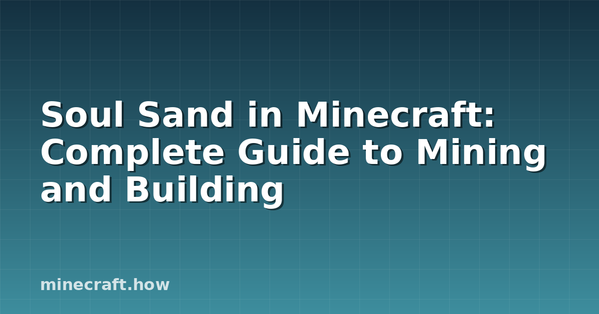 Arena del Alma en Minecraft: Guía Minería y Construcción