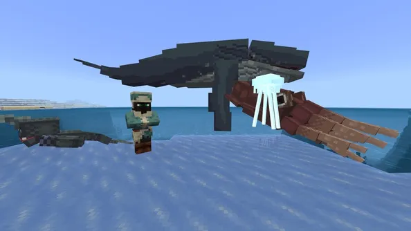 MCCN Aquatic mobs in Minecraft