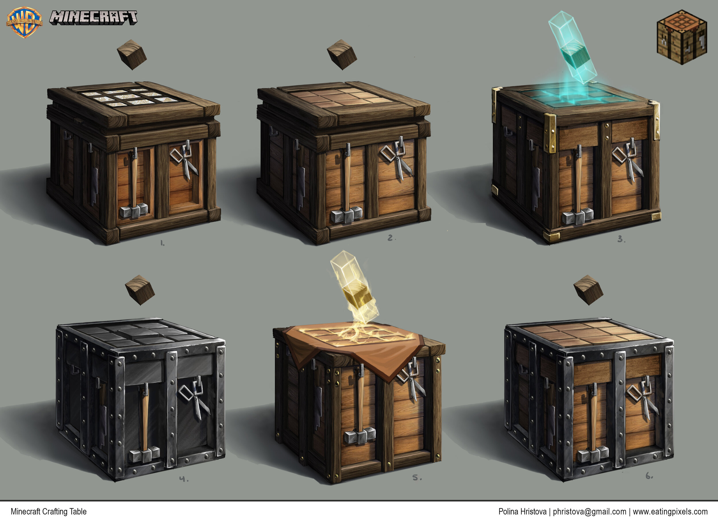 AMCM Crafting Table Concept Art in Minecraft