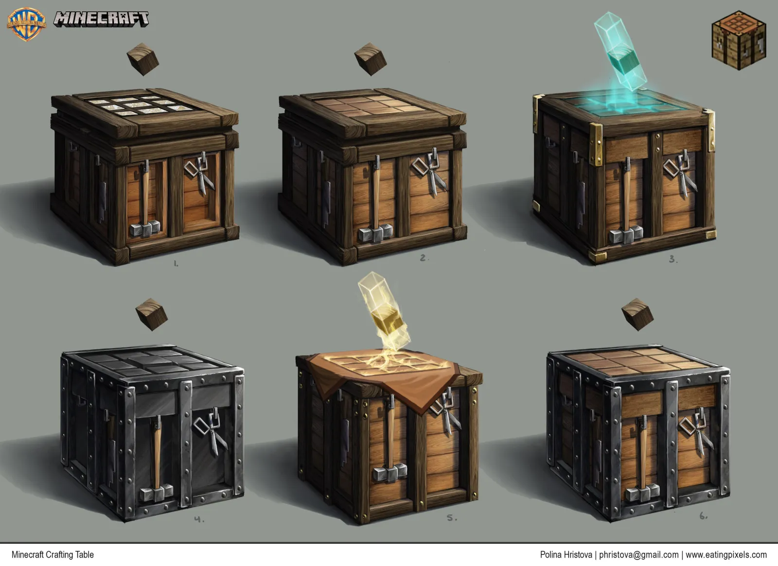 AMCM Crafting Table Concept Art in Minecraft