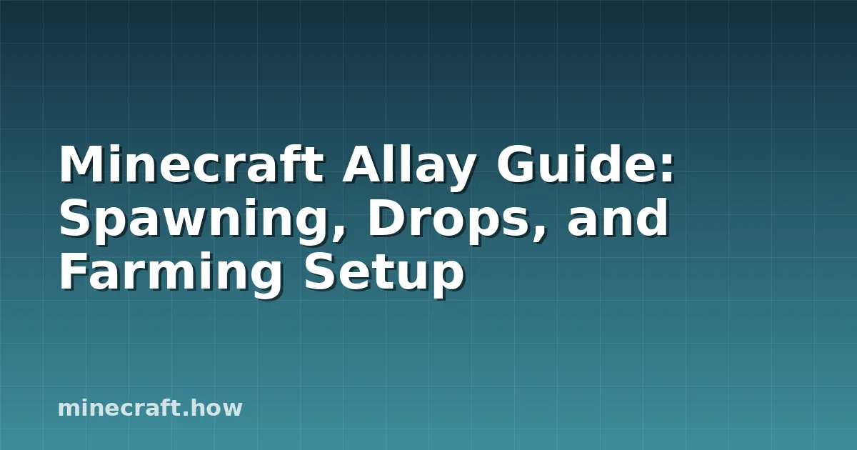 Minecraft Allay mob collecting dropped items near a note block in an automated farm setup