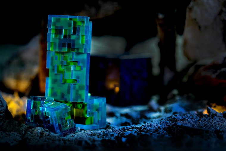 Action Figure Photo Charged Creeper in Minecraft