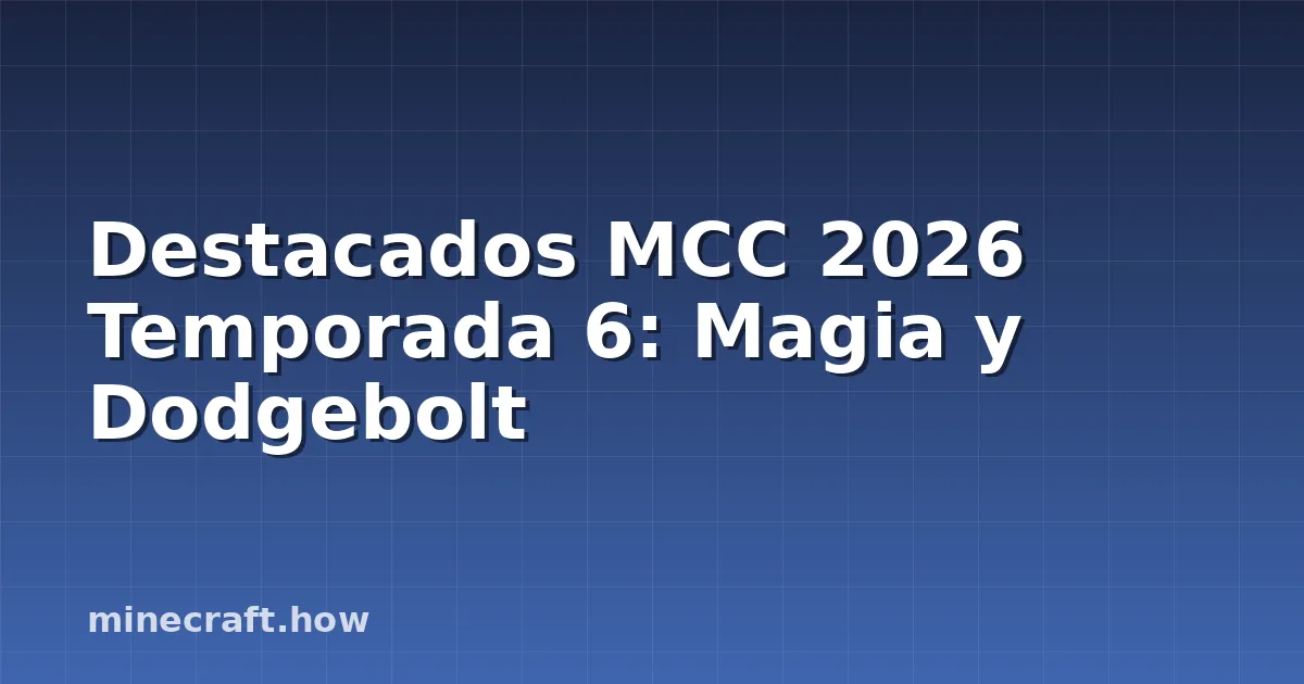 Destacados MCC 2026 Temporada 6: Magia y Dodgebolt