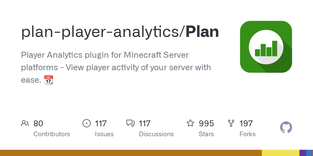 GitHub project card for plan-player-analytics/Plan